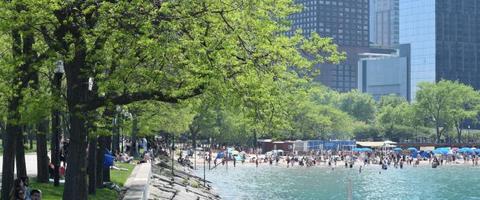 Lakefront Walk and Picnic in Chicago 